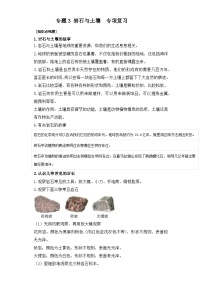 专题3  岩石与土壤—2023小升初教科版科学四年级下册专项复习