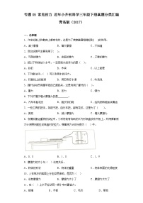 专题05 常见的力 ——【备考2023】小升初科学青岛版（2017）真题汇编三年级下册