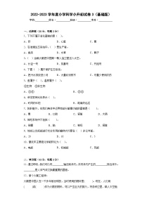 基础卷：2023年小升初科学模拟试卷三（冀人版）