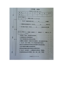 云南省玉溪市红塔区红塔区乡镇小学联考2022-2023学年三年级下学期5月期中科学试题