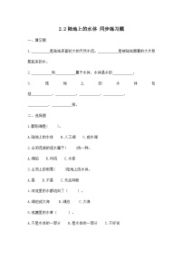 小学科学大象版 (2017)四年级下册2 陆地上的水体精品当堂达标检测题