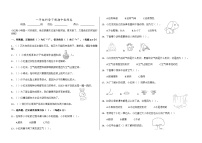 苏教版一年级科学下册期中检测卷（附答案）