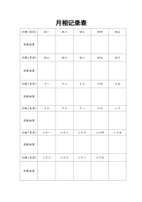 小学科学大象版 (2017)一年级下册第三单元 太阳与月亮3 多变的月亮优质教学设计及反思