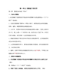 【期末复习】第一单元 显微镜下的世界——五年级下册科学单元知识点总结（苏教版）