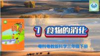 小学科学粤教粤科版 (2017)三年级下册第2单元 消化和呼吸7 食物的消化背景图ppt课件