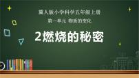 冀人版 (2017)五年级上册2 燃烧的秘密示范课ppt课件