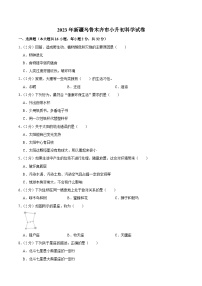 新疆乌鲁木齐市2023届小升初科学试卷（含解析）