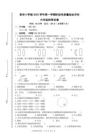 浙江省温州市乐清市乐清市英华学校2023-2024学年六年级上学期11月期中科学试题