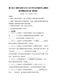 第六单元+创新与发明-2023-2024学年五年级科学上册期末备考真题分类汇编（青岛版）