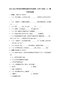 贵州省黔东南州岑巩县第二小学2023-2024学年三年级上学期期中科学试卷