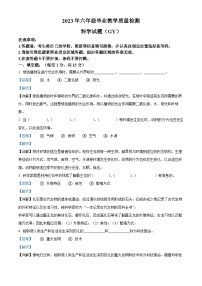 2022-2023学年河北省保定市高阳县冀人版六年级下册期末考试科学试卷（解析版）