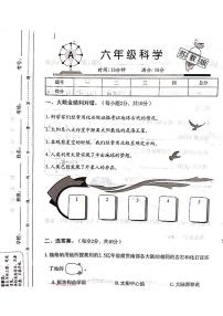 山西省吕梁市离石区吕梁市离石区光明小学校2023-2024学年六年级上学期12月月考科学试题