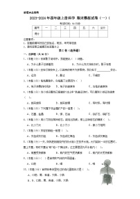 2023-2024学年四年级上册科学（大象版）  期末模拟试卷（一）（含解析）