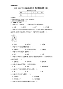 2023-2024学年三年级上册科学（大象版）  期末模拟试卷（四）（含解析）