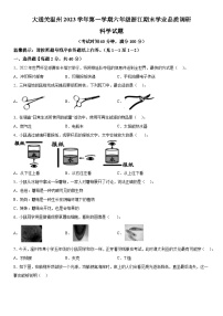 2022-2023学年浙江省温州市教科版六年级上册期末考试科学试卷（含解析）