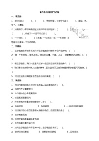 小学科学教科版 (2017)五年级下册7.设计和制作生态瓶课后复习题