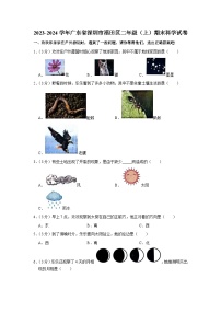 广东省深圳市福田区2023-2024学年二年级上学期1月期末科学试题