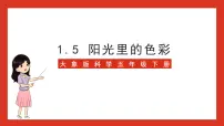 大象版 (2017)五年级下册5 阳光里的色彩精品ppt课件