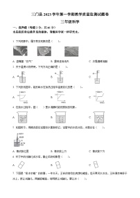 2023-2024学年浙江省台州市三门县教科版三年级上册期末考试科学试卷（原卷+解析）