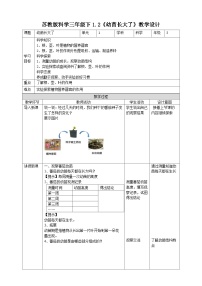 苏教版 (2017)三年级下册2 幼苗长大了教学设计