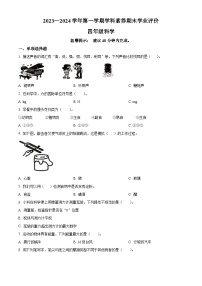 2023-2024学年广东省深圳市龙岗区教科版四年级上册期末考试科学试卷（原卷版+解析版）