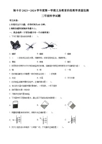 2023-2024学年广东省汕尾市陆丰市粤教版三年级上册期末考试科学试卷（原卷版+解析版）