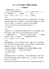 2023-2024学年河北省保定市定州市冀人版六年级下册期中考试科学试卷