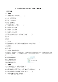 小学科学教科版 (2017)六年级下册2.产生气体的变化精品课时练习