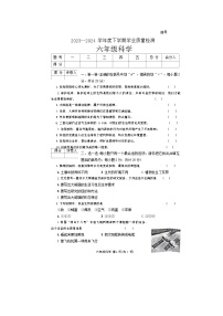 河南省郑州市巩义市2023-2024学年六年级下学期6月期末科学试题