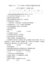 河南省洛阳市涧西区2023-2024学年六年级下学期期末科学试题