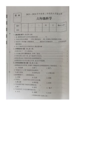 河北省保定市蠡县2023-2024学年六年级下学期期末质量检测科学试卷