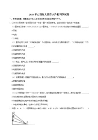 山西省太原市2023-2024学年六年级下学期期末科学试题