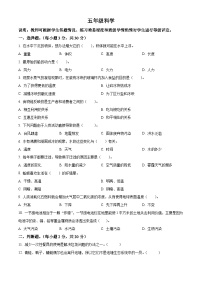 江西省九江市修水县2023-2024学年教科版五年级下册期末考试科学试卷（原卷版+解析版）