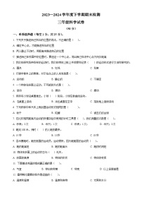 内蒙古呼伦贝尔市阿荣旗2023-2024学年教科版三年级下册期末考试科学试卷（原卷版+解析版）