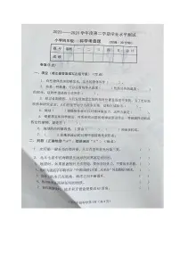 山东省烟台莱阳市2023-2024学年四年级下学期期末考试科学试题