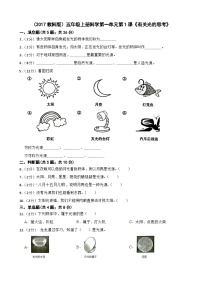 小学教科版 (2017)1.有关光的思考当堂检测题