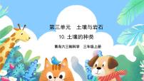 青岛版 (六三制2017)三年级上册第三单元 土壤与岩石10 土壤的种类一等奖ppt课件