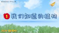 小学科学教科版（2024）一年级上册1. 我们知道的植物教学课件ppt