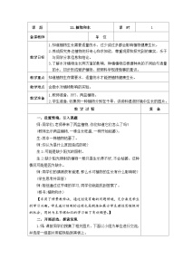 科学青岛版 (五四制2017)11 植物和水精品表格教案
