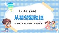 小学科学苏教版（2024）一年级上册（2024）8 从猜想到验证背景图课件ppt