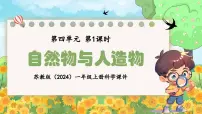 小学科学苏教版（2024）一年级上册（2024）10 自然物与人造物评课课件ppt