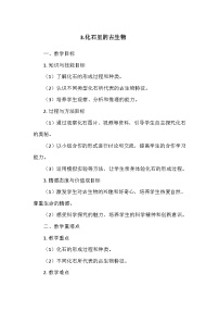 小学科学冀人版 (2017)六年级上册3 化石里的古生物教学设计