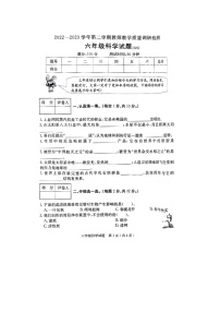 河北省保定市徐水区2022-2023学年六年级下学期期末科学试题