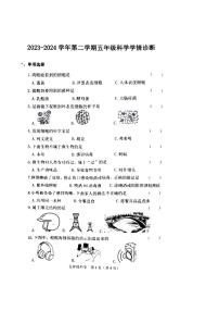 山西省晋中市介休市2023-2024学年五年级下学期期中科学试题