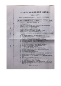 江苏省徐州市泉山区2024-2025学年五年级上学期11月期中科学试题