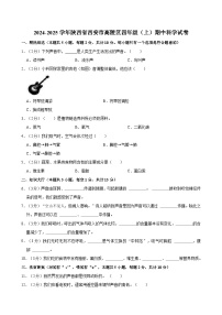 陕西省西安市高陵区2024-2025学年四年级上学期期中科学试卷