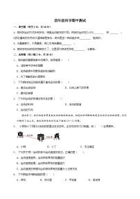 河南省商丘市睢县县城多校联考2024-2025学年四年级上学期11月期中科学试题