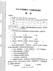 河南省南阳市淅川县2024-2025学年三年级上学期11月期中科学试题