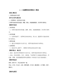 教科版（2024）一年级下册（2024）1.观察物体的特征教学设计及反思