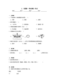 教科版（2024）一年级下册（2024）第二单元 常见的动物2.观察一种动物综合训练题